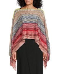 Missoni - Chevron Knit Poncho - Lyst