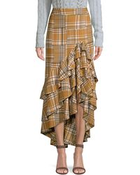 patbo bo ruffle midi dress