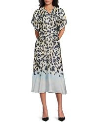 A.L.C. - A. L.c. Rem Printed Twist Midi-dress - Lyst