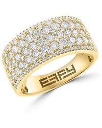Effy - 14K & 1.51 Tcw Lab-Grown Diamond Ring - Lyst
