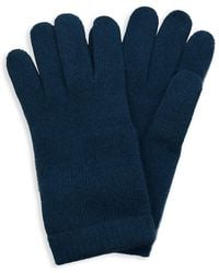 Portolano Classic Cashmere Gloves - Blue