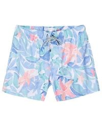 Vintage Summer - Patchwork Print 4-Way Stretch Volley Swim Shorts - Lyst