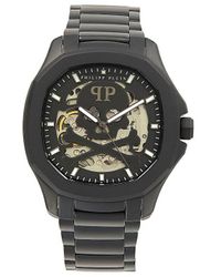 Philipp Plein - 42mm $keleton $pectre Ip Black Stainless Steel Bracelet Automatic Watch - Lyst