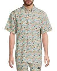 Wesc - Oden Retro Mushroom Print Shirt - Lyst