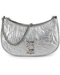 Karl Lagerfeld - Lafayette Crinkle Leather Shoulder Bag - Lyst