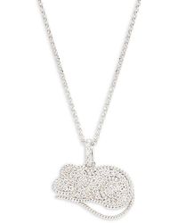 Roberto Coin 18k & 0.42 Tcw Diamond Mouse-shaped Necklace - White