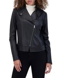 Andrew Marc - Avril Leather Moto Jacket - Lyst
