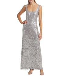 MILLY - Ishani Sequined Maxi Dress - Lyst