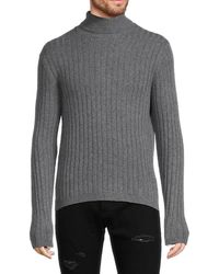 Saks Fifth Avenue - Ribbed Merino Wool Blend Turtleneck Sweater - Lyst