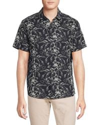 Slate & Stone - Floral & Leaf Embroidered Shirt - Lyst