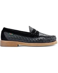 G.H. Bass & Co. - G. H. Bass Larson Woven Crepe Penny Loafers - Lyst