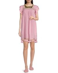 MER ST BARTH - Sandrine Tasseled Mini Coverup Dress - Lyst