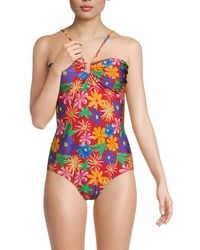 PATBO - Aster Floral One Piece Swimsuit - Lyst