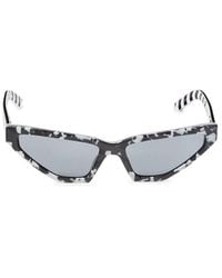 Prada 57mm Cat Eye Sunglasses - Black