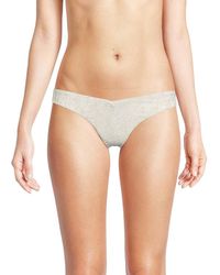 Onia - Chiara Metallic Textured Bikini Bottom - Lyst