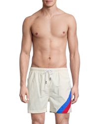 Solid & Striped The Classic Striped Swim Shorts - White