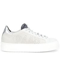 P448 - Leather Platform Low-Top Sneakers - Lyst