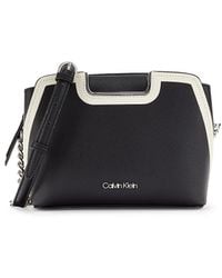Calvin Klein - Finley Faux Leather Crossbody Bag - Lyst