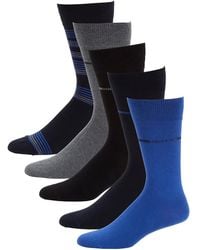 BOSS by HUGO BOSS 5-pack Logo Dress Socks Gift Set - Blue