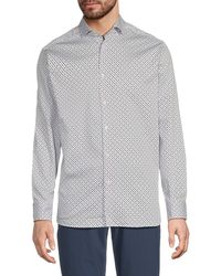 Luchiano Visconti - Geometric Print Shirt - Lyst