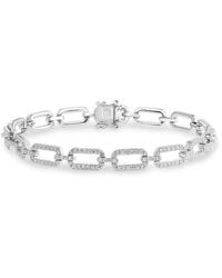 Effy - 14K & 1.74 Tcw Diamond Link Bracelet - Lyst