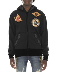 Cult Of Individuality - Embroidered Zip Up Hoodie - Lyst