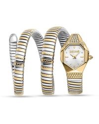 Just Cavalli - Ambra Two-Tone Stainless Steel & Crystal Wrap Watch/22Mm - Lyst