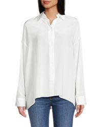 Twp - Drop Shoulder Silk Shirt - Lyst