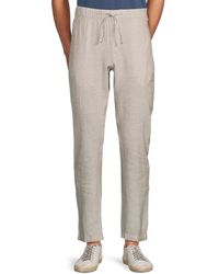 Saks Fifth Avenue - Linen Blend Drawstring Pants - Lyst