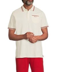 Bally - Contrast-Tipped Cotton Polo Shirt - Lyst