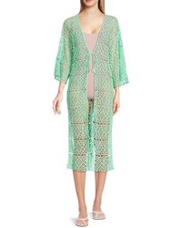 AREA STARS - Summer Breeze Crochet Cover Up Cardigan - Lyst