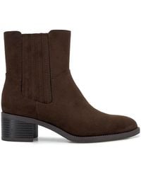 Splendid - Jillian 50Mm Suede-Look Block-Heel Booties - Lyst
