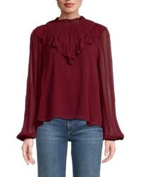 Joe's Jeans - The Bailey Pleated Blouse - Lyst