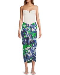 Dotti - Floral Sarong Pareo Coverup - Lyst