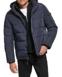 Calvin Klein - Polar Hooded Puffer Bib Jacket - Lyst