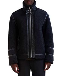Karl Lagerfeld - Faux Shearling Jacket - Lyst
