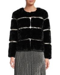 Wdny - 'Faux Fur Tweed Jacket - Lyst