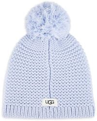 UGG - Chunky Knit Pom Pom Beanie - Lyst