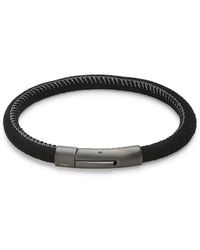 Tateossian - Ip Plated Stainless Steel & Suede Bracelet - Lyst
