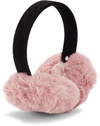 Surell - Faux Beaver Fur Earmuffs - Lyst