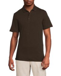 Vince - Solid Short Sleeve Polo - Lyst