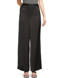 Halston - Satin Wide-Leg Pull-On Pants - Lyst