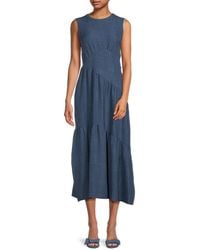 DKNY - A-Line Midi-Dress - Lyst