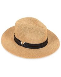 Vince Camuto - Textured Paper Panama Hat - Lyst