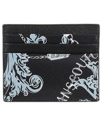 Versace - Baroque Leather Card Case - Lyst