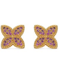 Eye Candy LA - Luxe Sophia Goldtone & Cubic Zirconia Flower Stud Earrings - Lyst