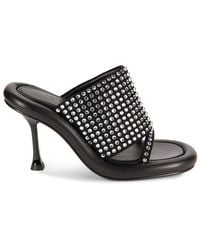 JW Anderson - Bumper Crystal Black Sandals - Lyst