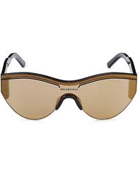 Balenciaga 99mm Wrap Sunglasses - Brown
