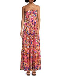 Ba&sh - Safia Floral Halterneck Maxi Dress - Lyst