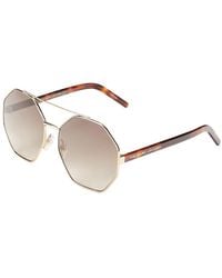  Marc Jacobs Grey SF Gold SP Round Ladies Sunglasses